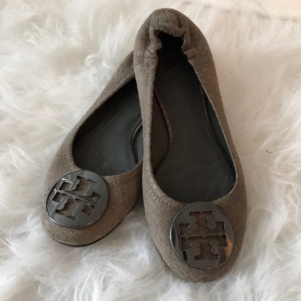 Grey Tory Burch Flats Size 5